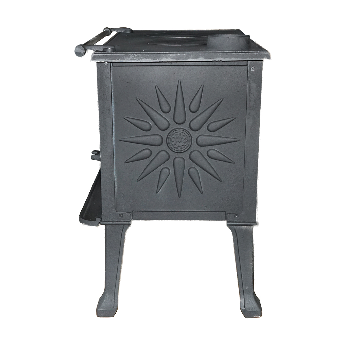 Soba pe lemne cu plita si cuptor din fonta 830x520x800mm - imagine 3