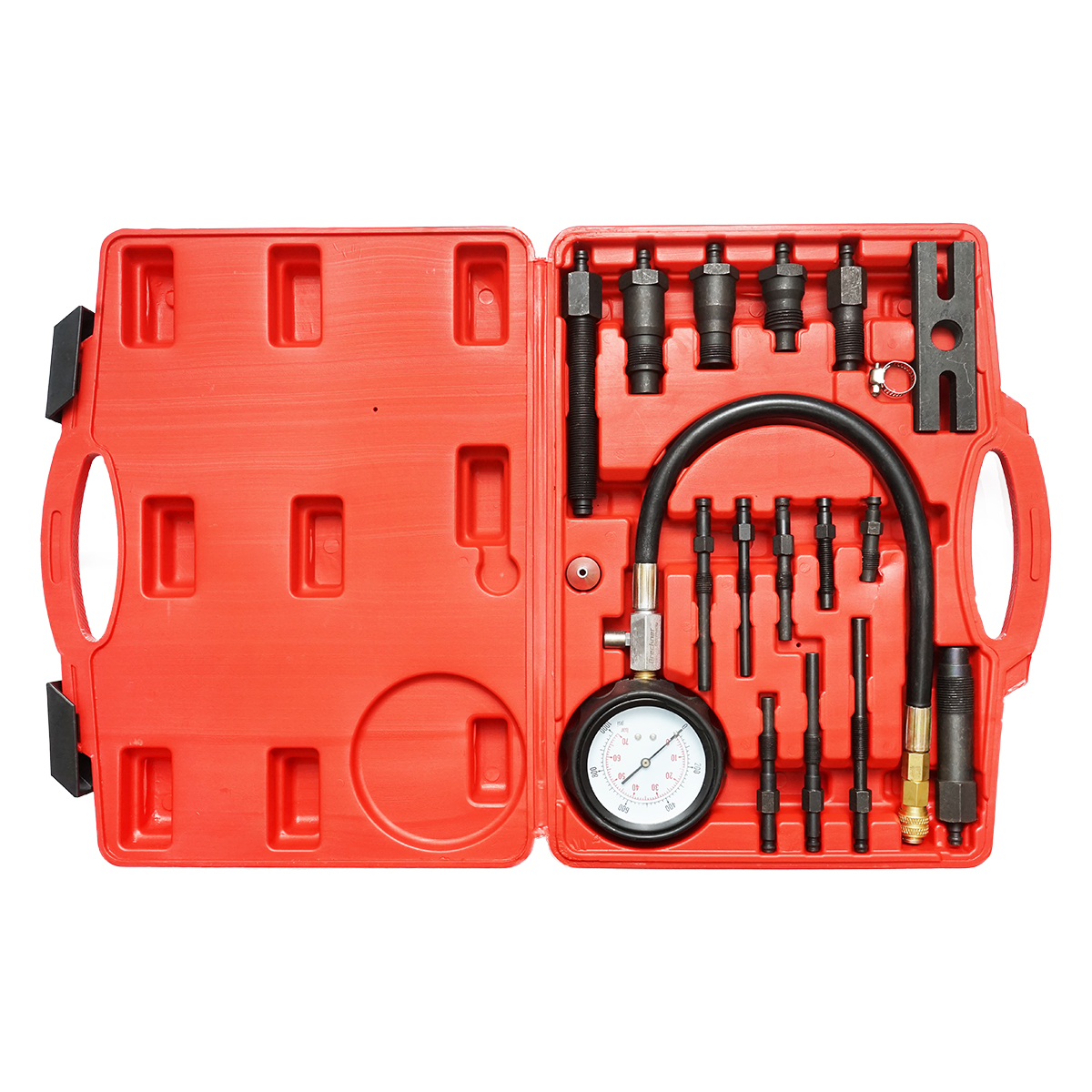 Trusa tester compresie motoare diesel cu manometru mecanic 0-70 bar Breckner Germany - imagine 3