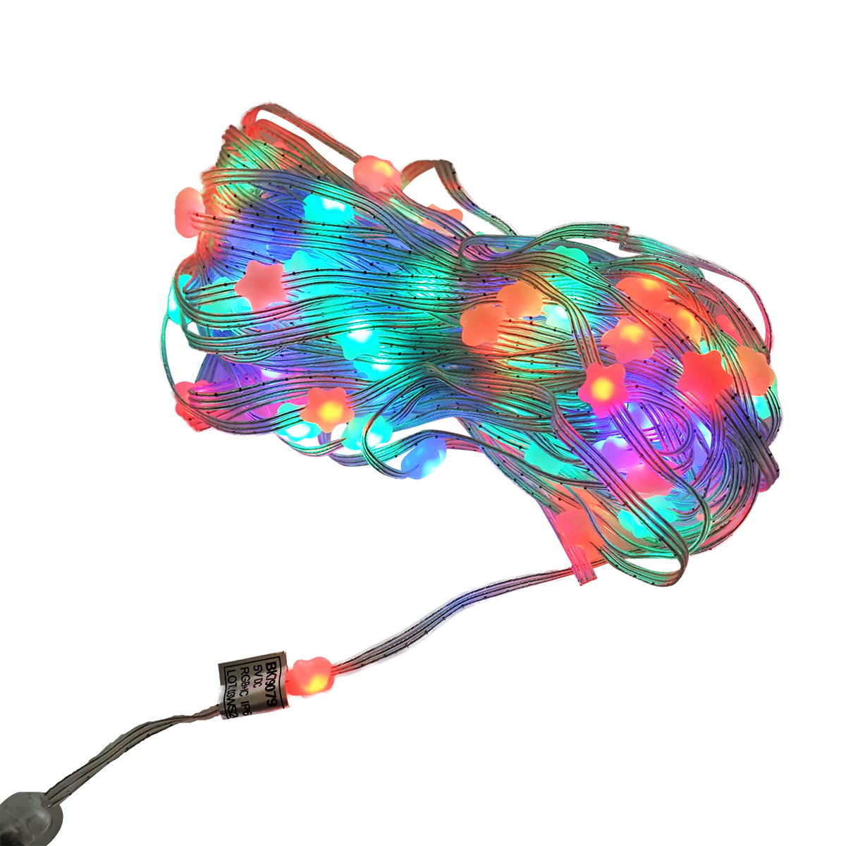 Banda LED inteligenta 2W/m 5V cu telecomanda, control muzical, bluetooth, aplicatie USB, 10m RGB+IC IP68 Breckner Germany - imagine 3