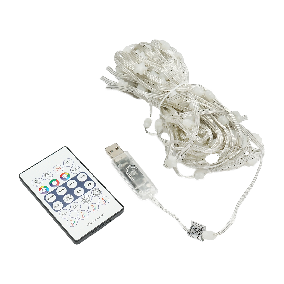 Banda LED inteligenta 2W/m 5V cu telecomanda, control muzical, bluetooth, aplicatie USB, 10m RGB+IC IP68 Breckner Germany - imagine 2