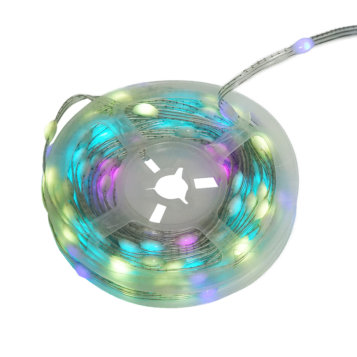 Banda LED cu panou solar 5V, 5m, telecomanda RGB+IC IP65 Breckner Germany - imagine 3