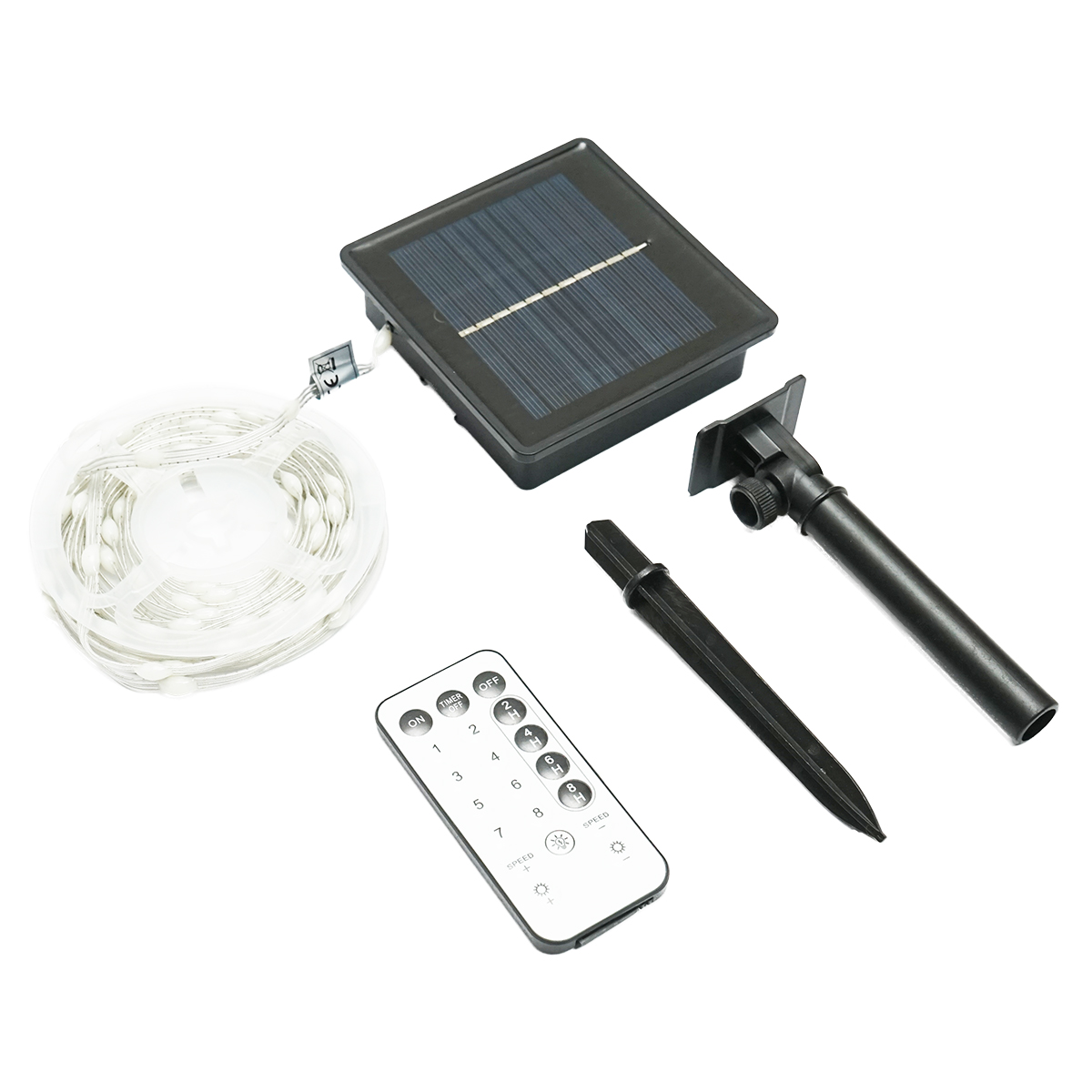 Banda LED cu panou solar 5V, 5m, telecomanda RGB+IC IP65 Breckner Germany - imagine 2