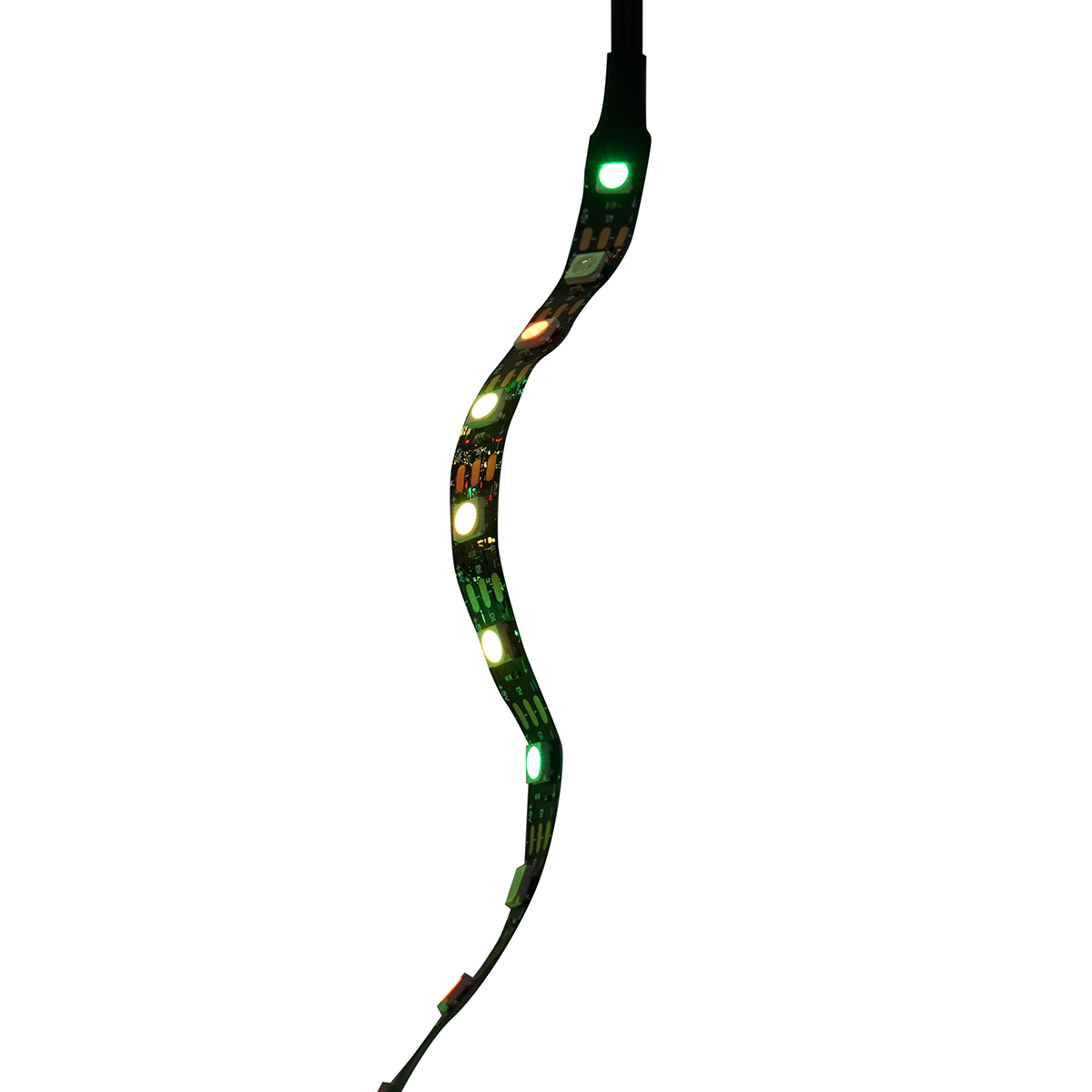 Banda LED model artificii 11x0.5+1x2m 5V, USB, bluetooth, control vocal, aplicatie RGB+IC Breckner Germany - imagine 5