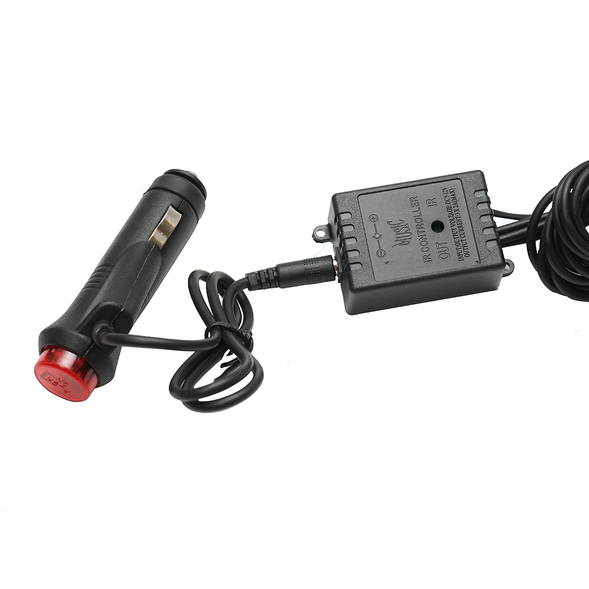 Banda LED lumini ambientale auto 12V, 9W cu telecomanda, control muzical 4x26cm RGB Breckner Germany - imagine 5