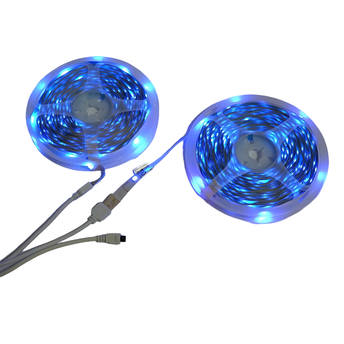 Banda LED smart 2x15m, 24V cu telecomanda, control vocal, bluetooth, aplicatie USB, 30m RGB IP20 Breckner Germany - imagine 2