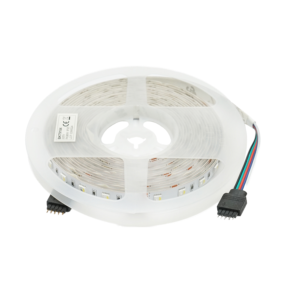 Banda LED 5050 12W/m RGBW, 12-220V rola 5m, 60 LED/m IP20 Breckner Germany - imagine 4