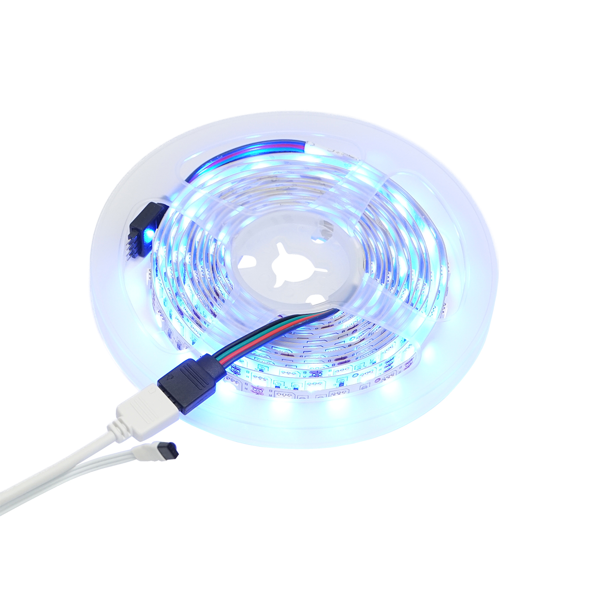 Banda LED 5050 14.4W/m RGB, 12-220V rola 3m, 60 LED/m IP20 Breckner Germany - imagine 3