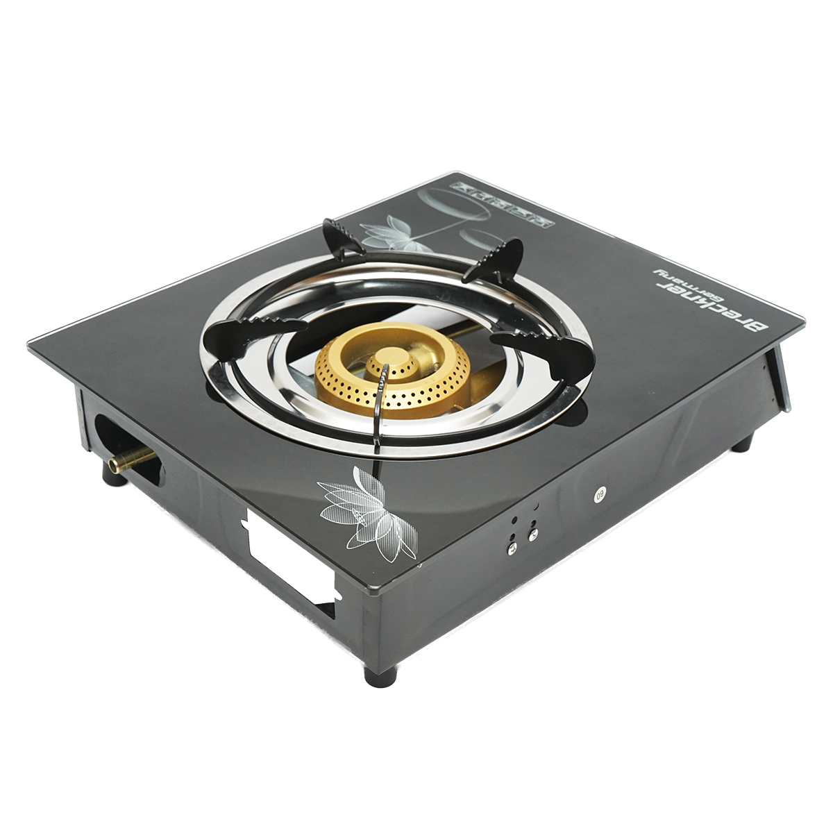 Aragaz, plita cu un arzator din fonta 2.5KW, sticla securizata 400x300x90mm Breckner Germany - imagine 5