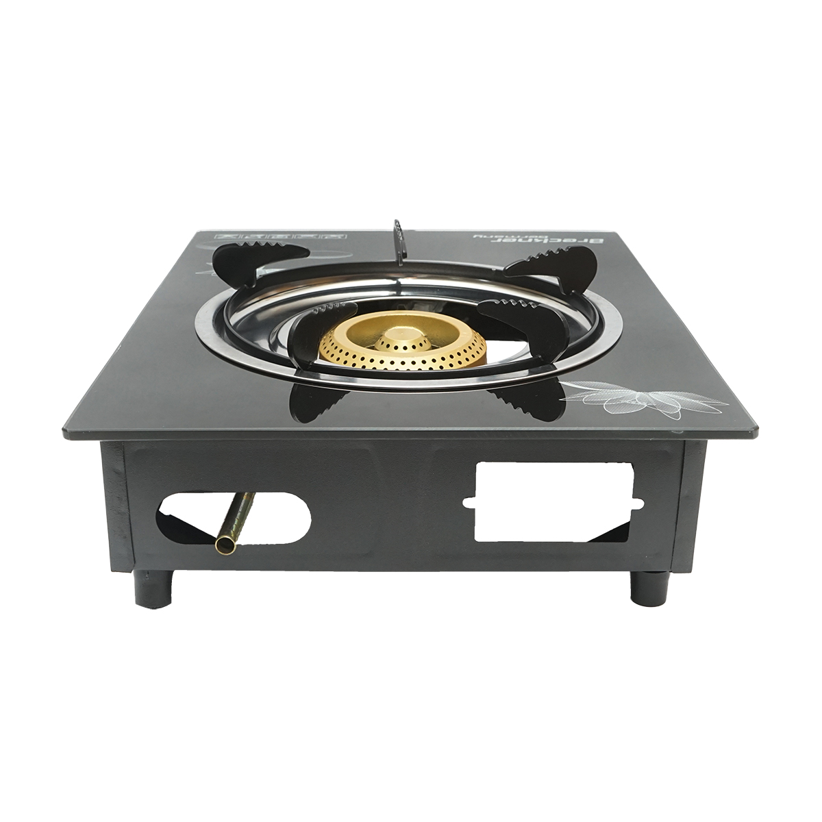 Aragaz, plita cu un arzator din fonta 2.5KW, sticla securizata 400x300x90mm Breckner Germany - imagine 4