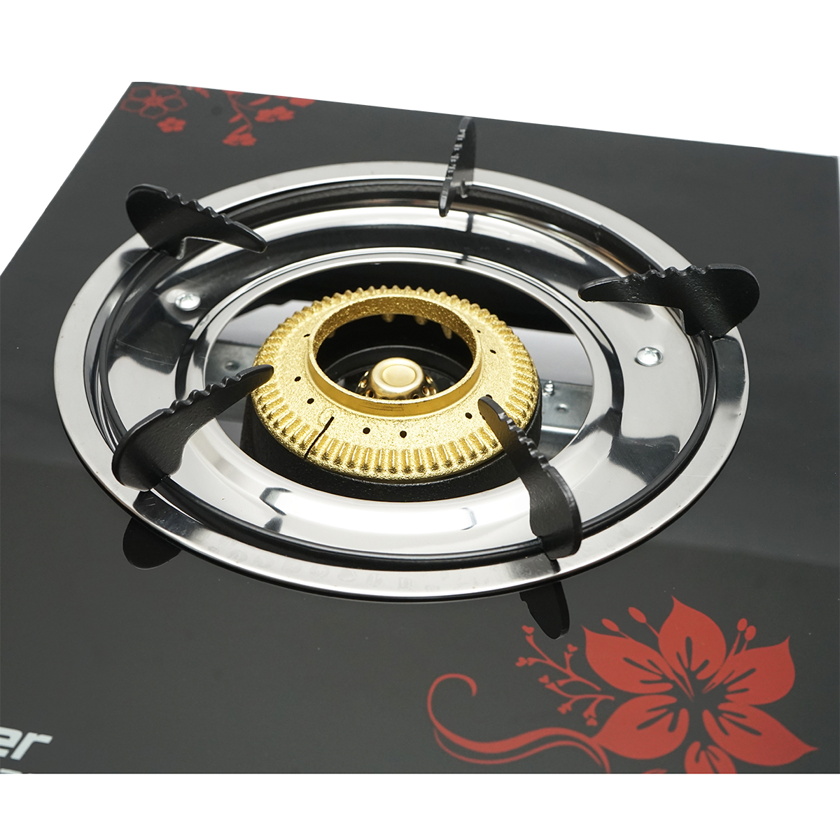 Aragaz, plita cu un arzator din fonta 3KW, sticla securizata 400x300x90mm Breckner Germany - imagine 5