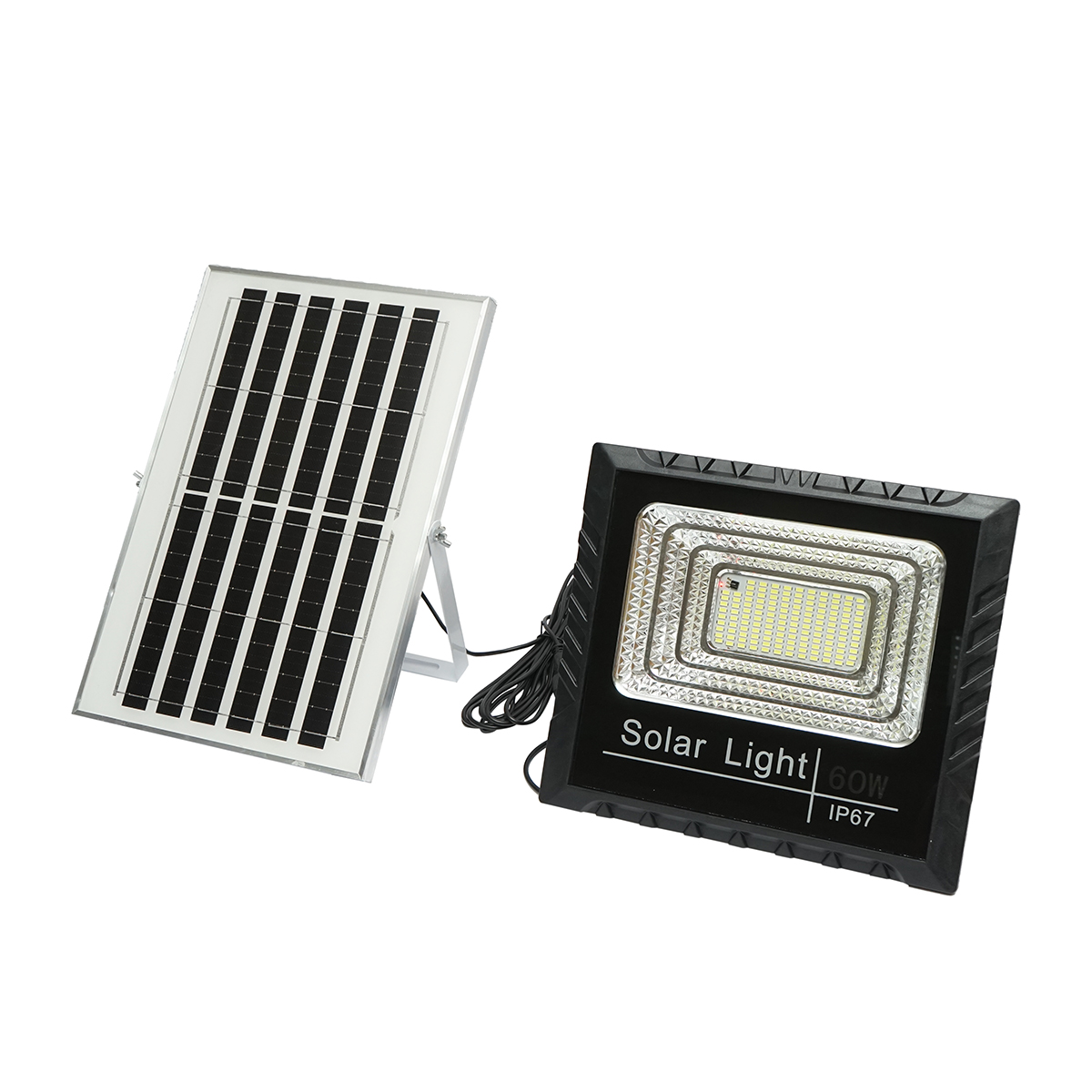 Proiector led de 60W cu panou solar 10W, baterie 1200mAh si telecomanda IP67 Breckner Germany - imagine 5