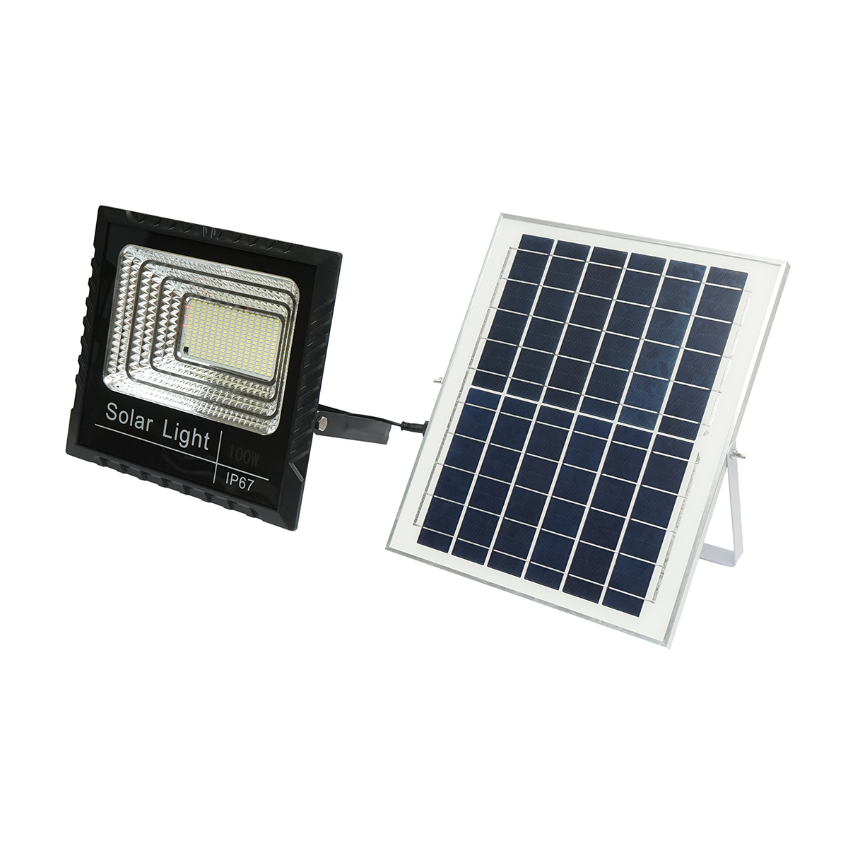 Proiector led de 100W cu panou solar 15W, baterie 1800mAh si telecomanda IP67 Breckner Germany - imagine 5