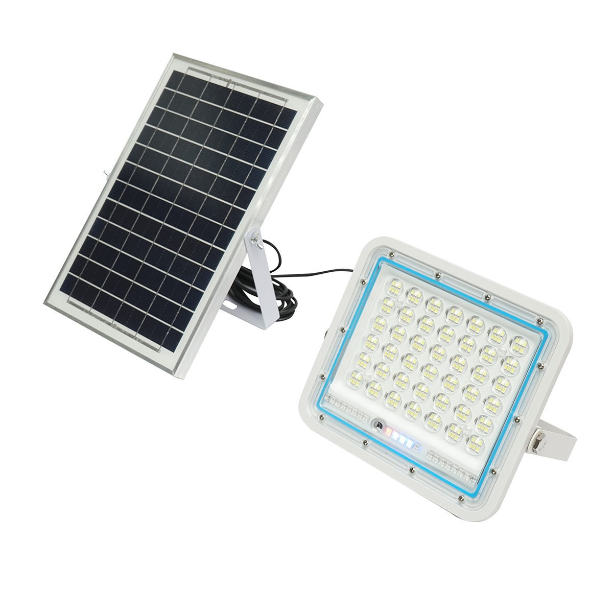Proiector led de 100W cu panou solar 8W, baterie 5000mAh si telecomanda IP66 Breckner Germany