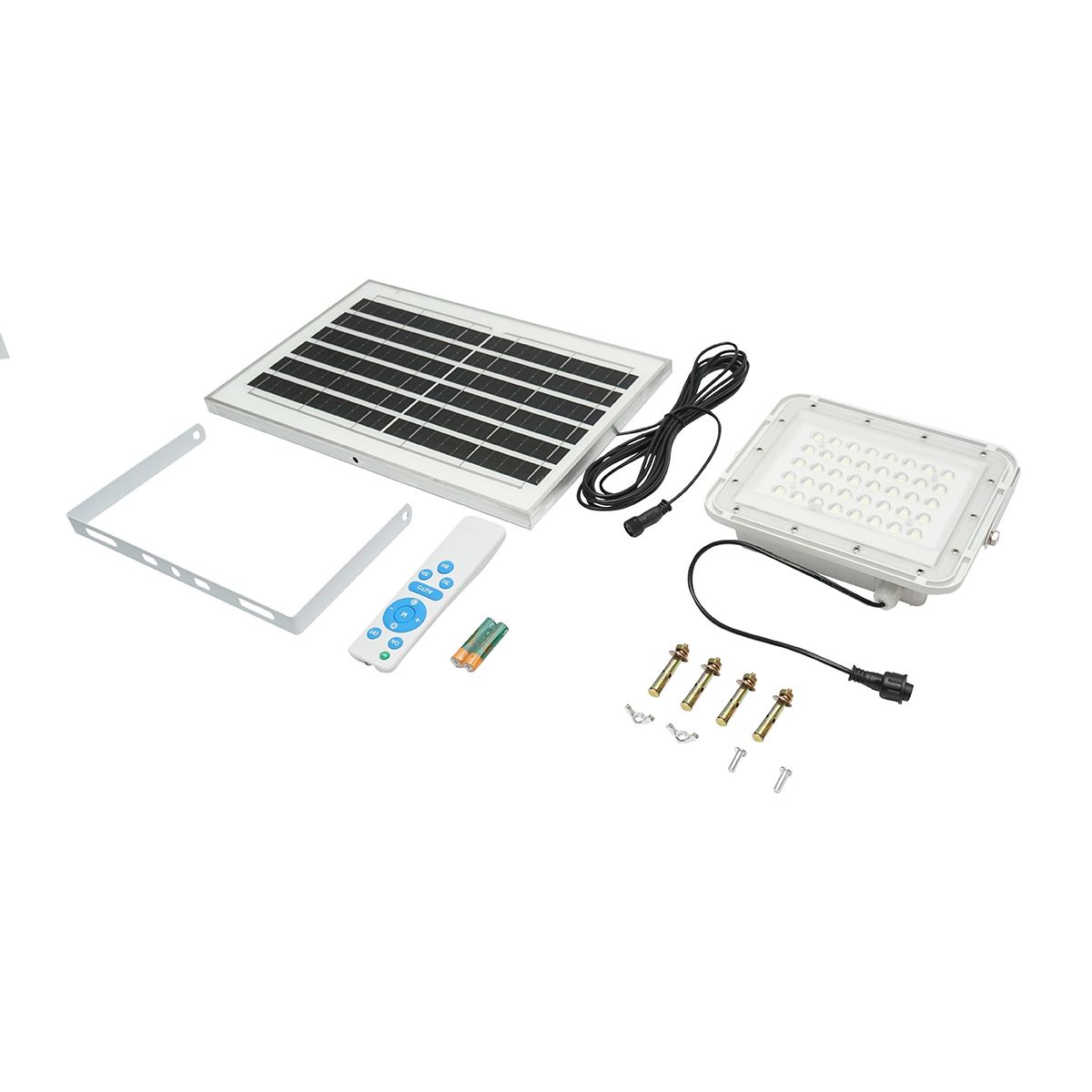 Proiector led de 60W cu panou solar 10W, baterie 6000mAh si telecomanda IP66 Breckner Germany - imagine 2