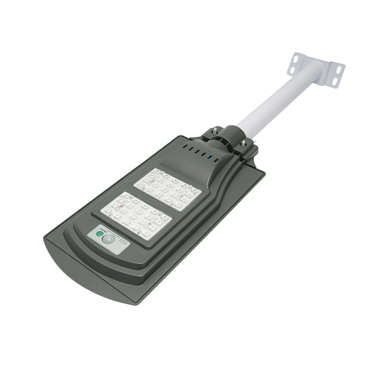 Lampa solara LED iluminat stradal 40W, 6500K cu panou solar 10W, baterie 10000mAh, prindere pe stalp IP65 Breckner Germany - imagine 2