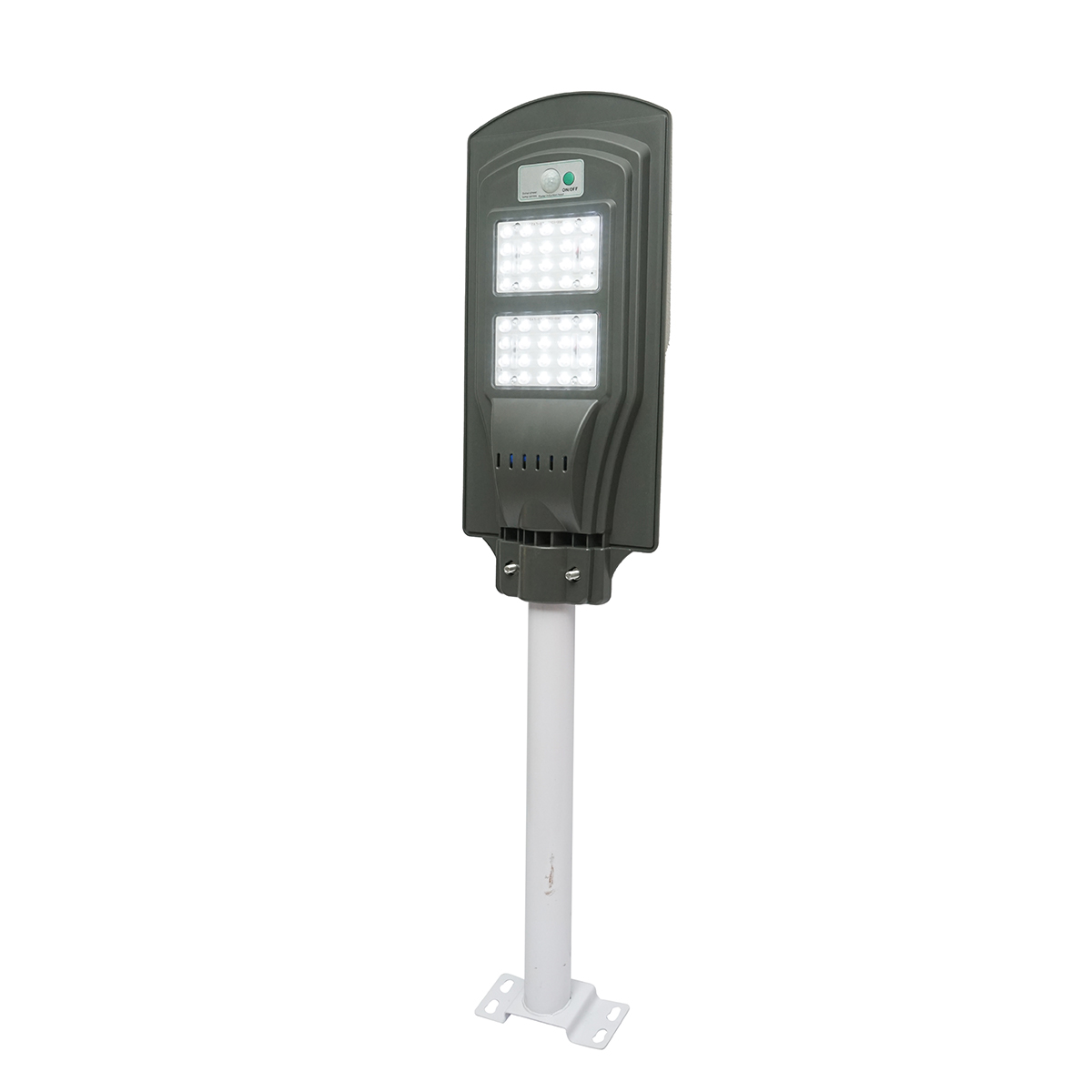 Lampa solara LED iluminat stradal 40W, 6500K cu panou solar 10W, baterie 10000mAh, prindere pe stalp IP65 Breckner Germany