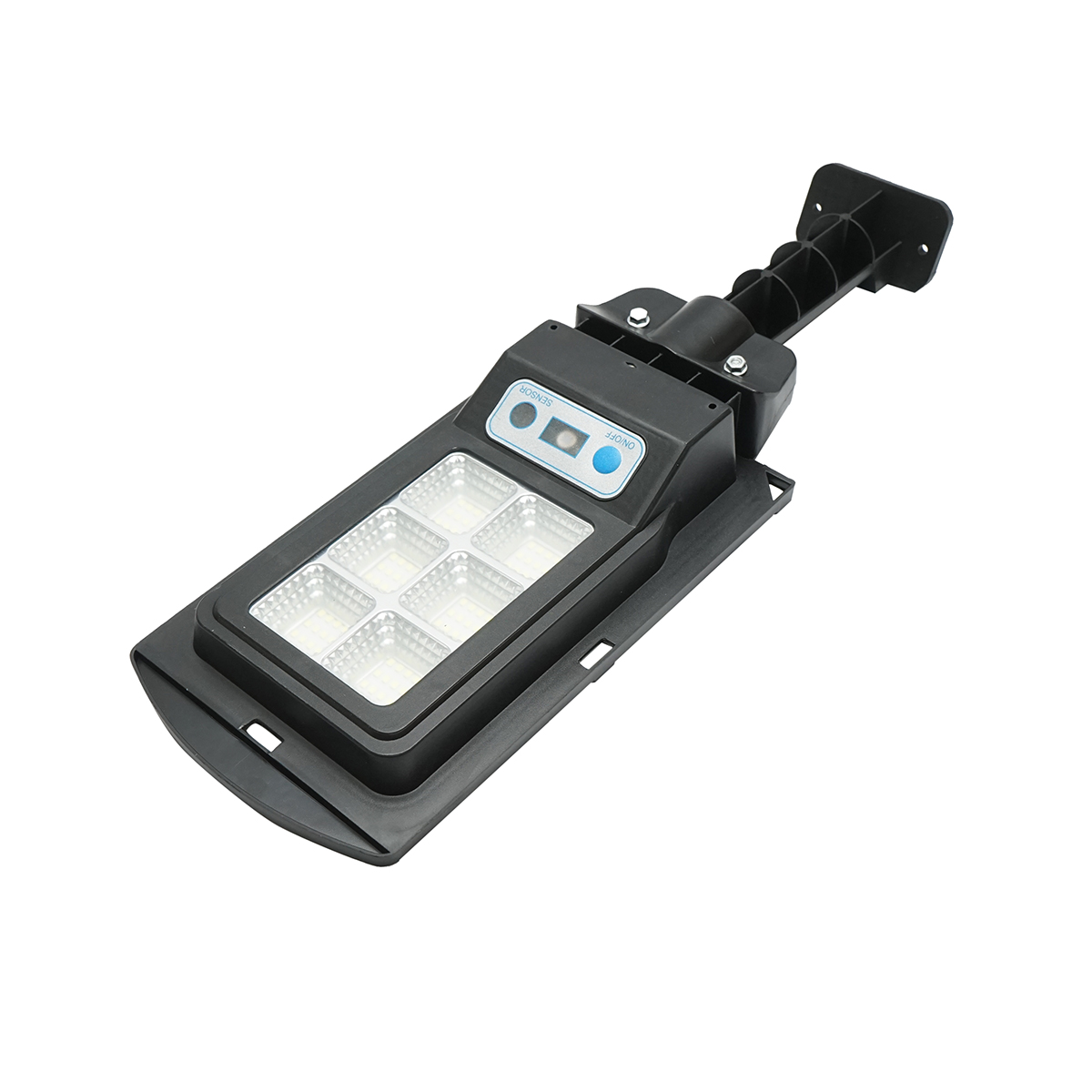 Lampa solara LED iluminat stradal 6500K cu panou solar 3W, baterie 12000mAh, prindere pe stalp IP67 Breckner Germany - imagine 5