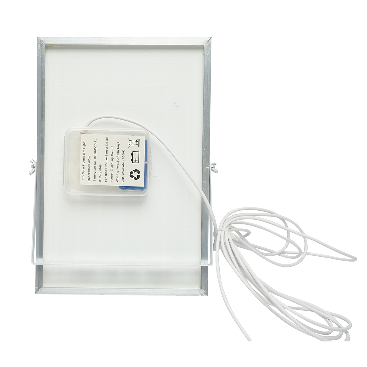 Proiector led de 80W cu panou solar 10W, baterie 6000 mAh si cablu 5m IP65 Breckner Germany - imagine 5