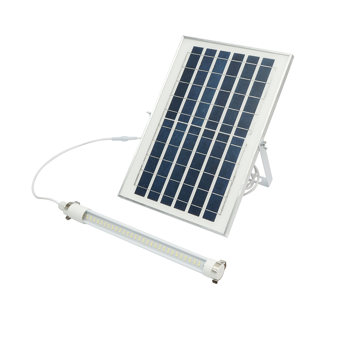 Proiector led de 80W cu panou solar 10W, baterie 6000 mAh si cablu 5m IP65 Breckner Germany