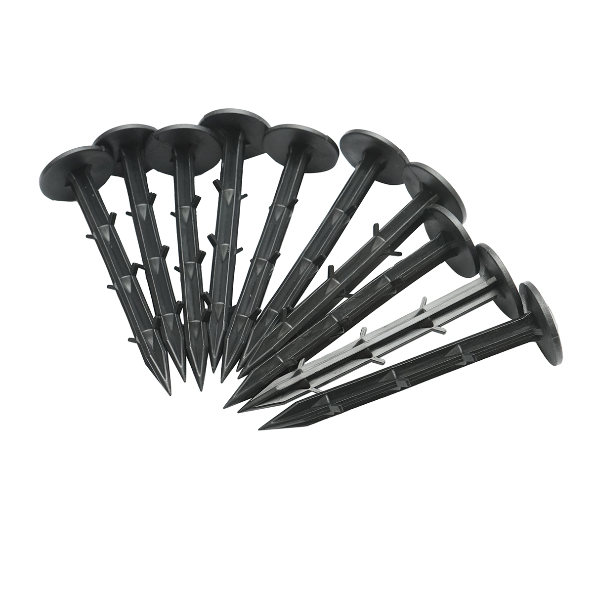 Set 10 cuie plastic fixare folie, tip harpon 10 cm - imagine 3