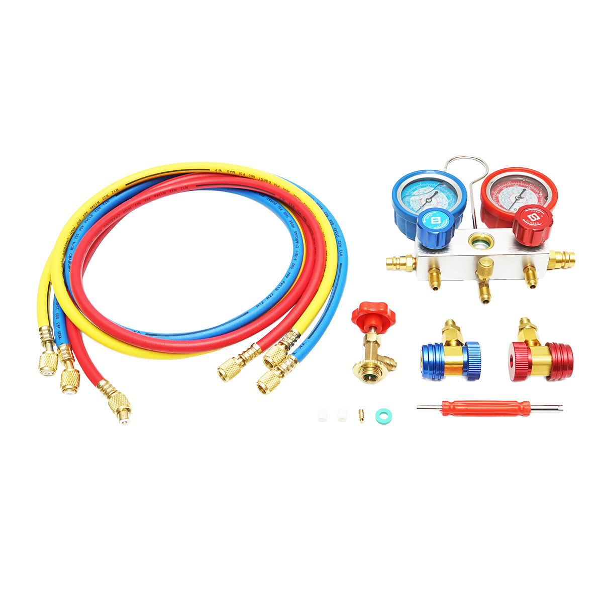 Trusa verificare si incarcare instalatii aer conditionat auto R22, R32, R134a, R410a - imagine 4