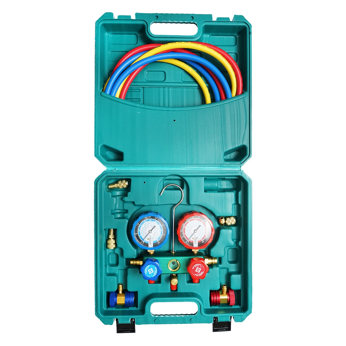 Trusa verificare si incarcare instalatii aer conditionat auto, freon R22, R32, R134a, R410a - imagine 3