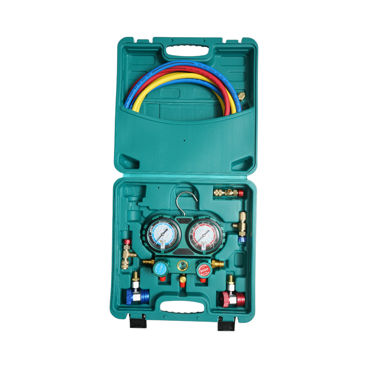 Trusa verificare si incarcare instalatii aer conditionat auto, freon R12, R22, R134a, R404, R502 - imagine 2