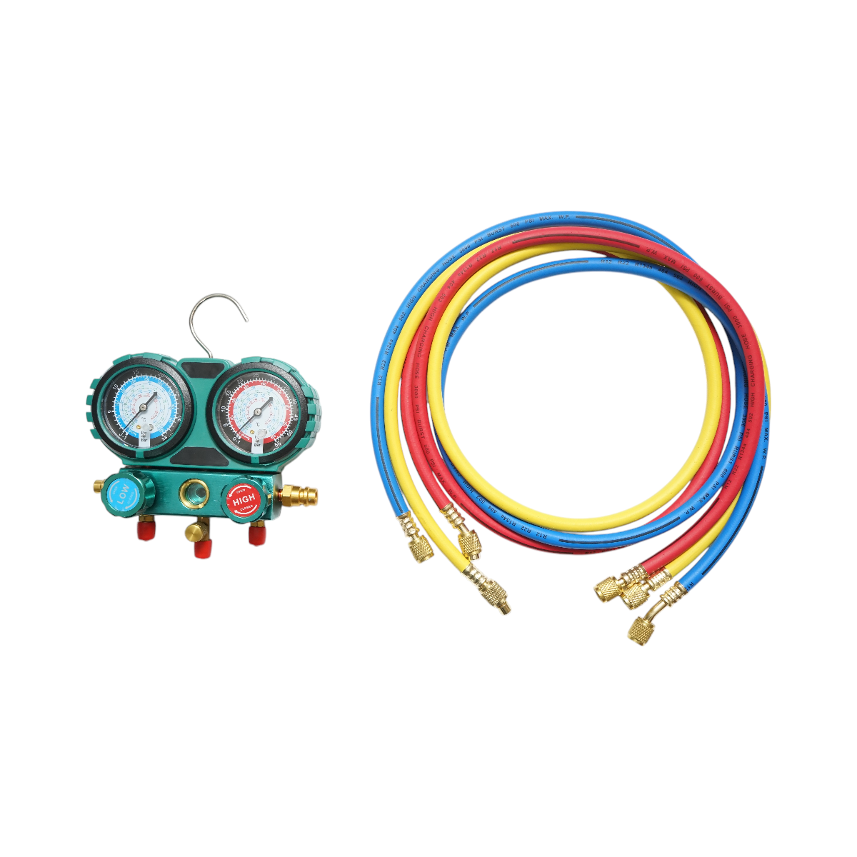 Trusa verificare si incarcare instalatii aer conditionat auto, freon R12, R22, R134a, R404, R502 - imagine 5