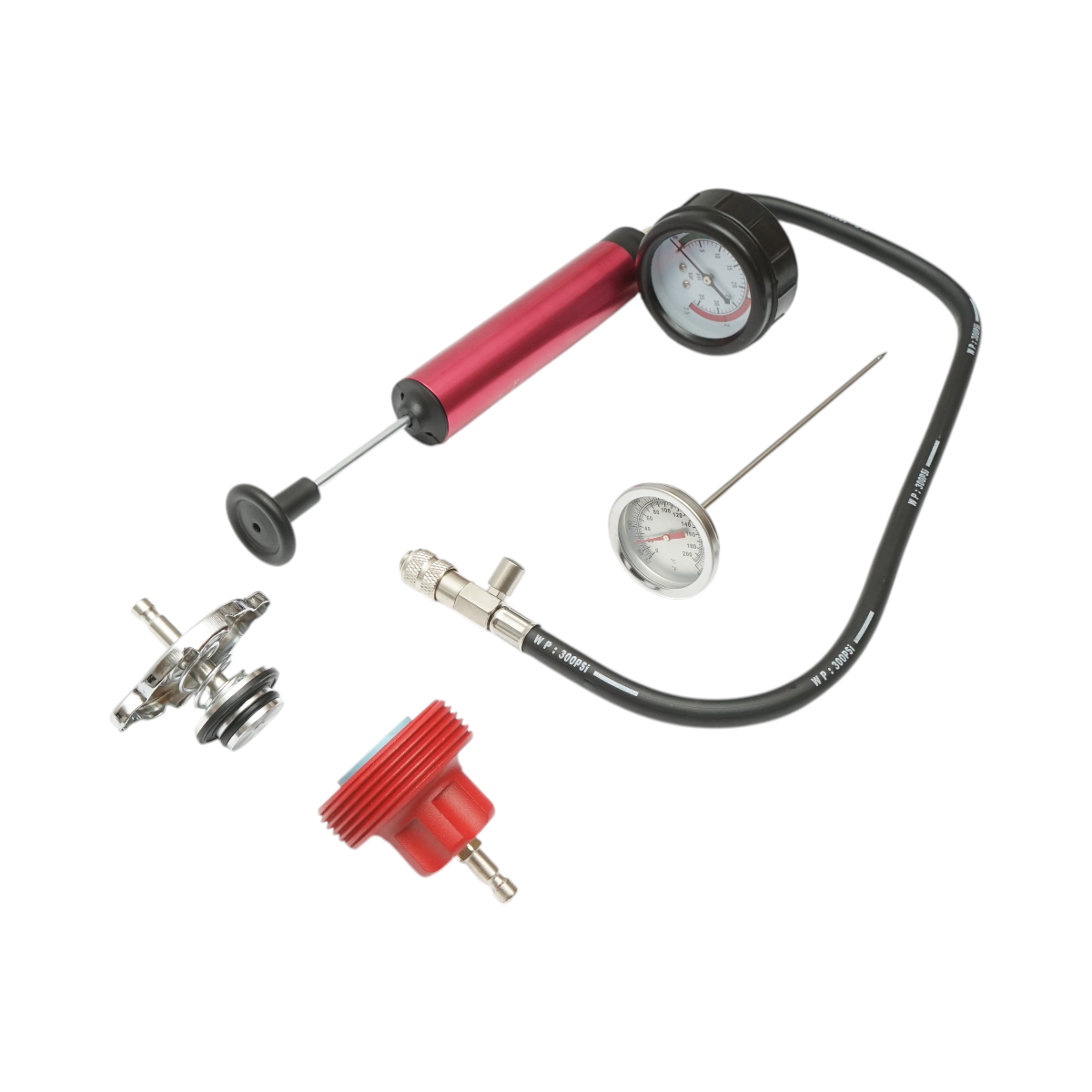Trusa tester verificare presiune instalatie racire auto 14 piese - imagine 5