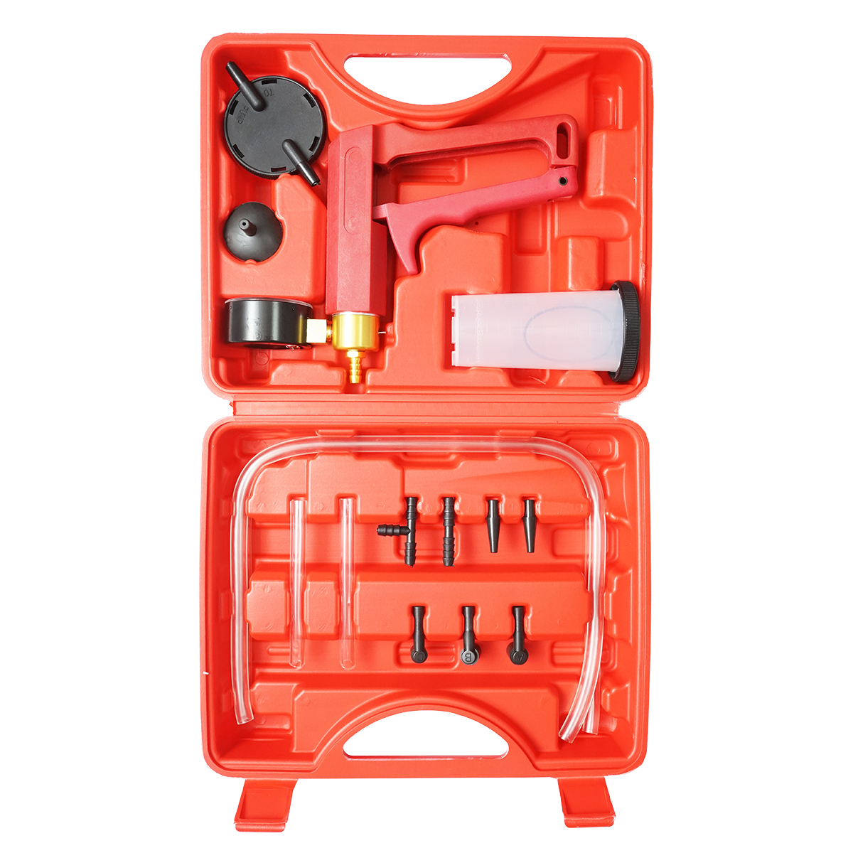 Trusa pompa tester presiune si vacuum pentru aerisire frane, testare ABS, EGR, AC si sistem incalzire auto - imagine 3