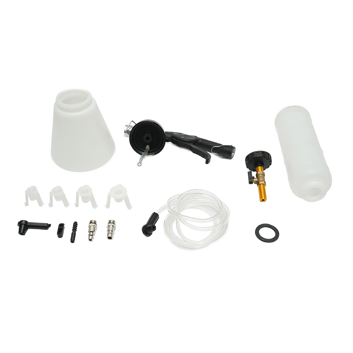 Kit pistol pneumatic pentru aerisit si schimbat lichidul de frana  - imagine 2