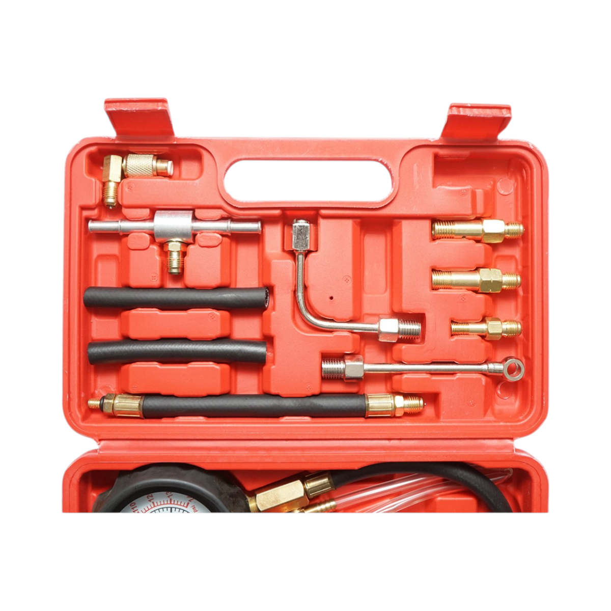 Trusa tester presiune sistem injectie benzina 0-10 bar 20 piese - imagine 3