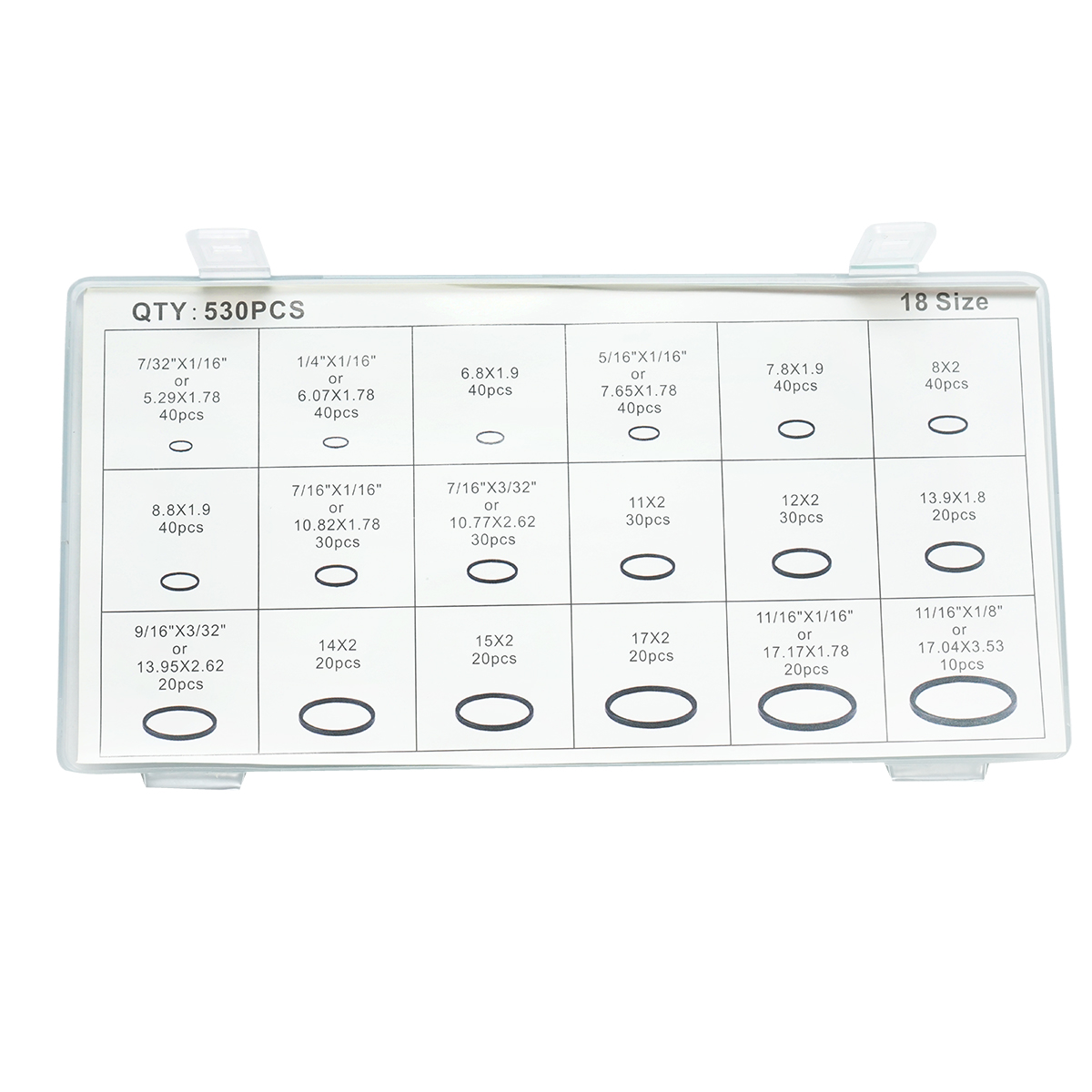 Trusa O-ring verde 530 piese pentru sistem de aer conditionat - imagine 4