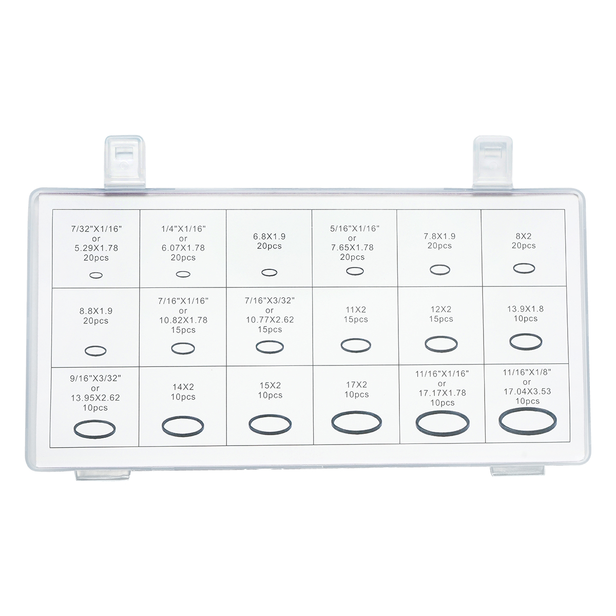 Trusa O-ring verde pentru sistem de aer conditionat 270 piese - imagine 3