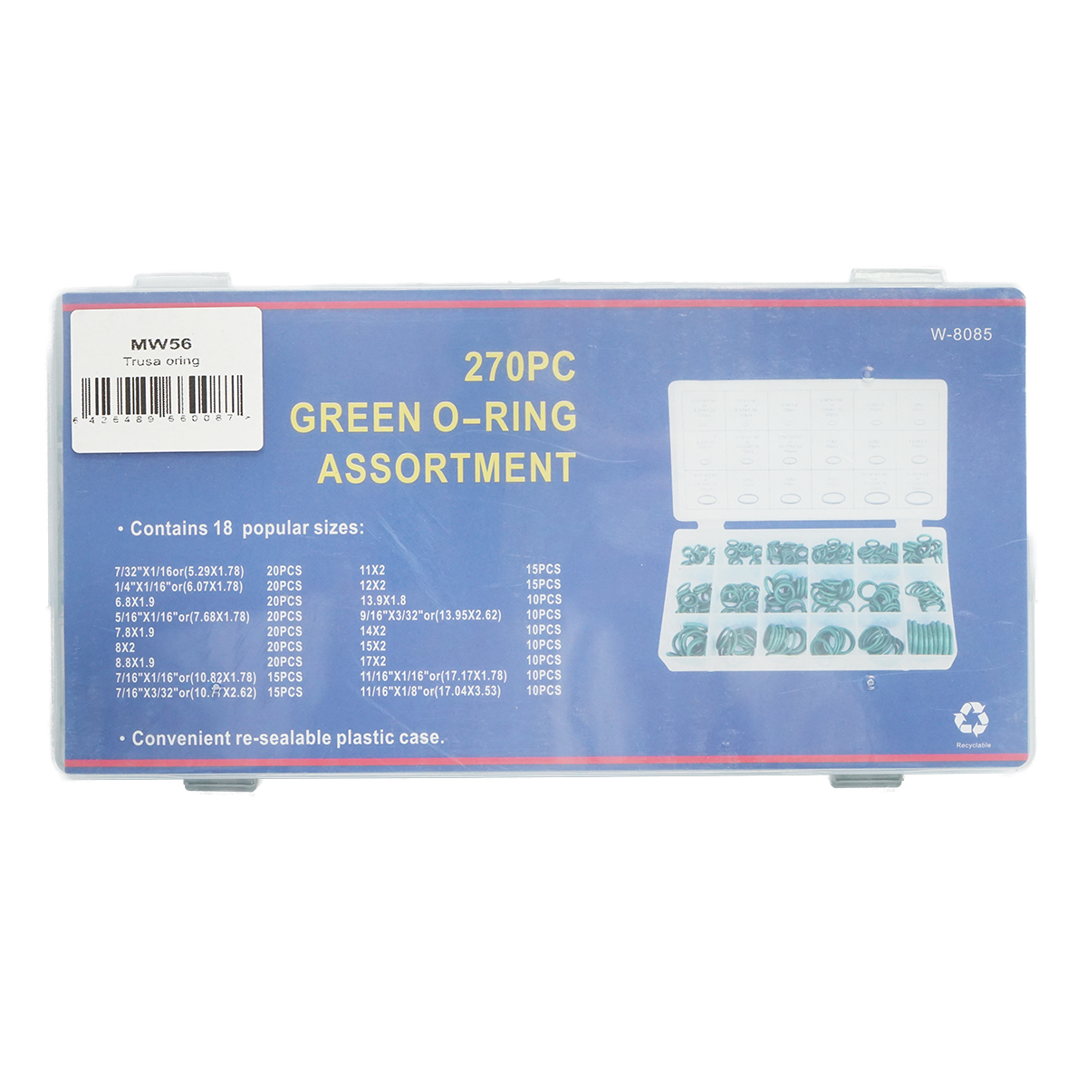 Trusa O-ring verde pentru sistem de aer conditionat 270 piese - imagine 4