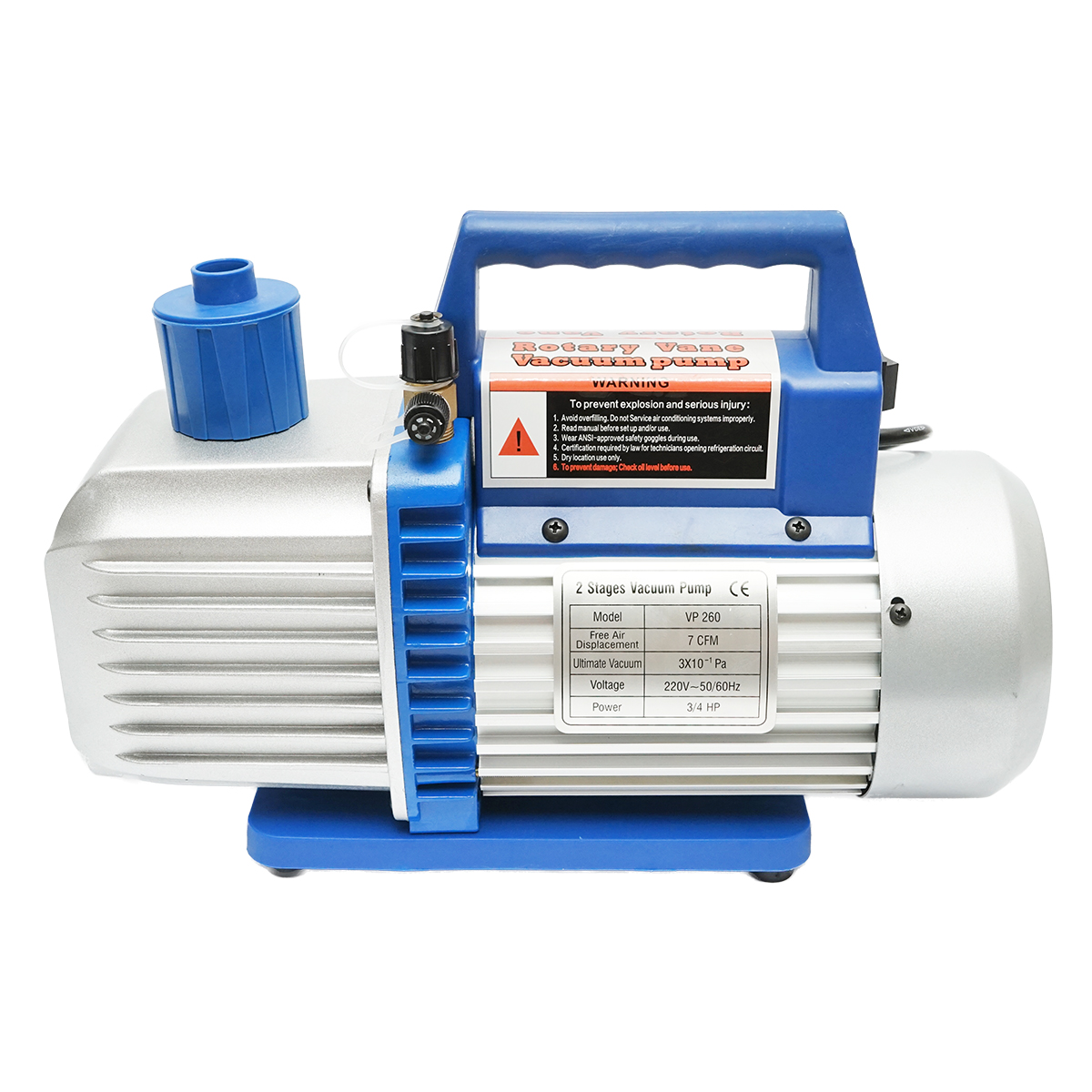 Pompa vid, vacuum 220V, 3/4 CP pentru instalatii frigorifice 170l/min - imagine 3