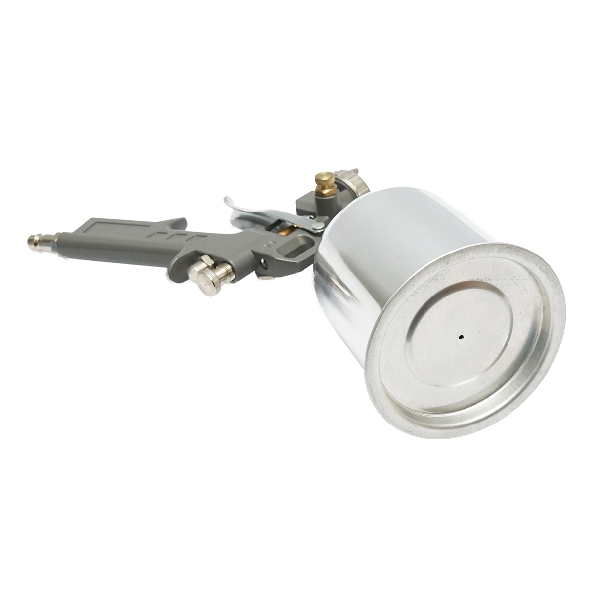 Pistol de vopsit cu aer comprimat 0.6L, cupa din inox in partea de sus, duza 1.5mm - imagine 3