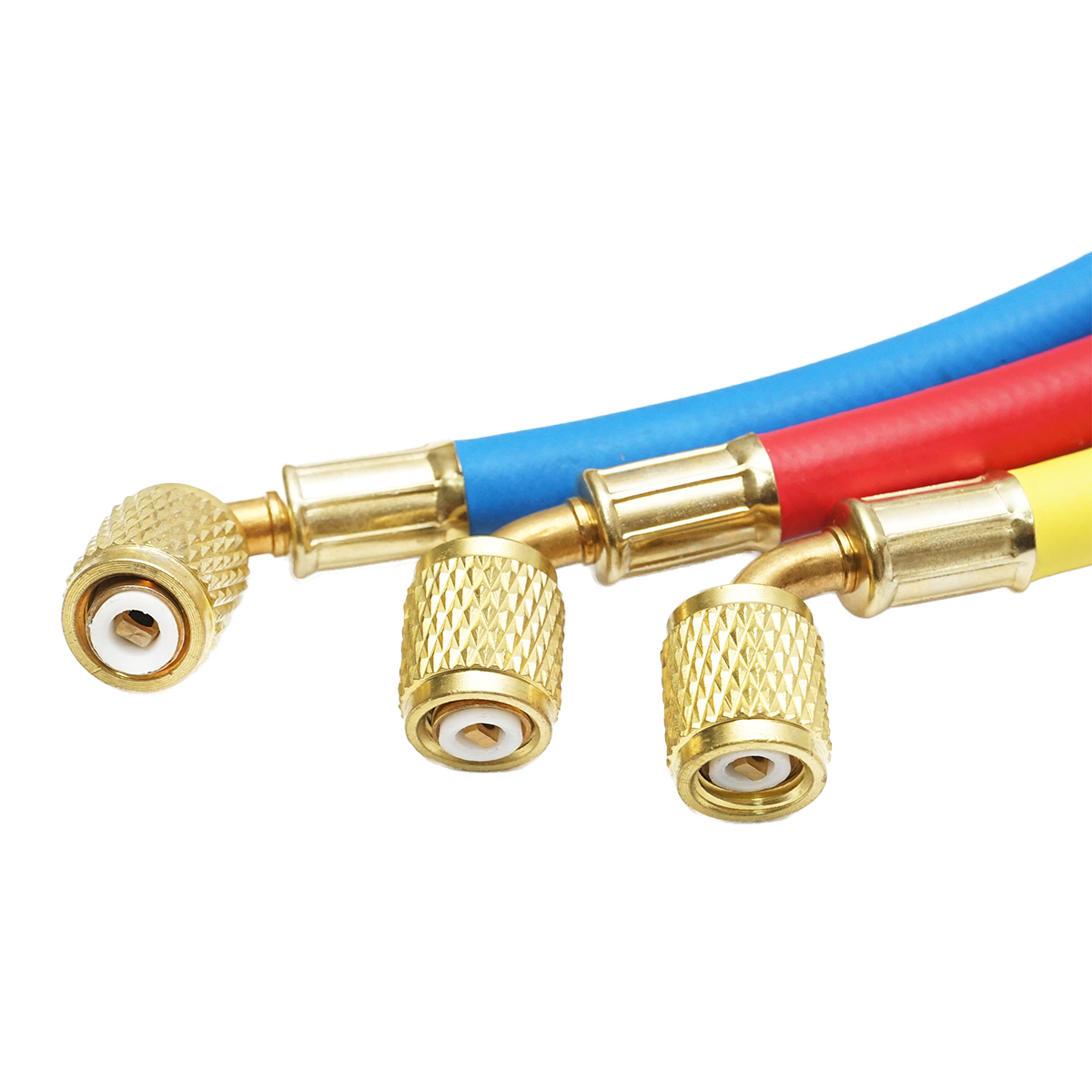 Set furtun 180 cm 3 culori pentru incarcare freon R12, R22, R134a, 404, 502 - imagine 4