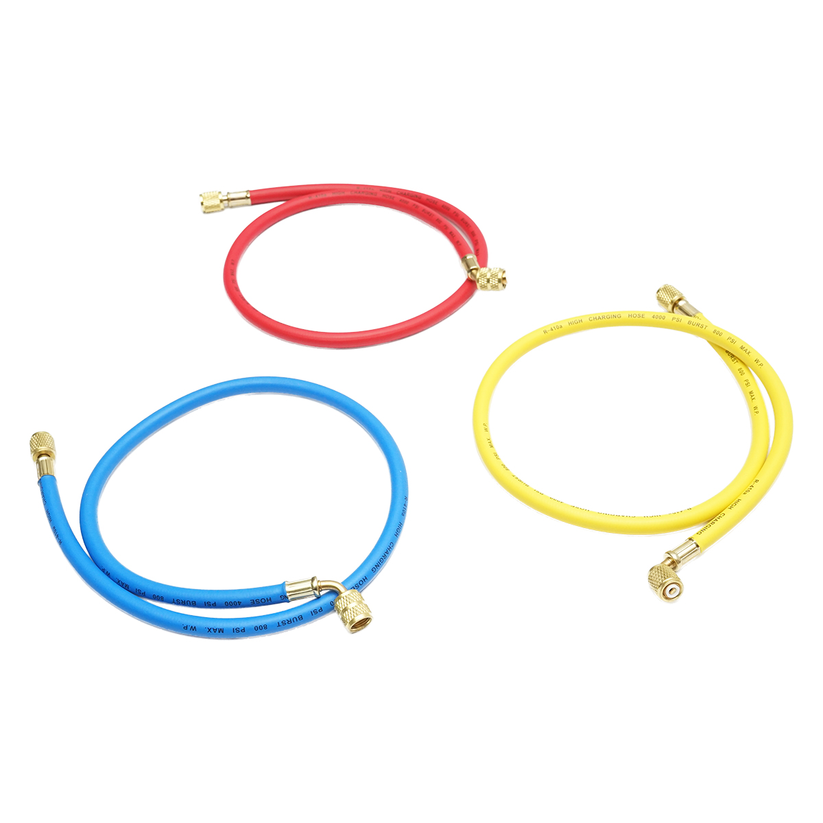 Set furtunuri 90cm, 3 culori pentru incarcare freon R-410a - imagine 2