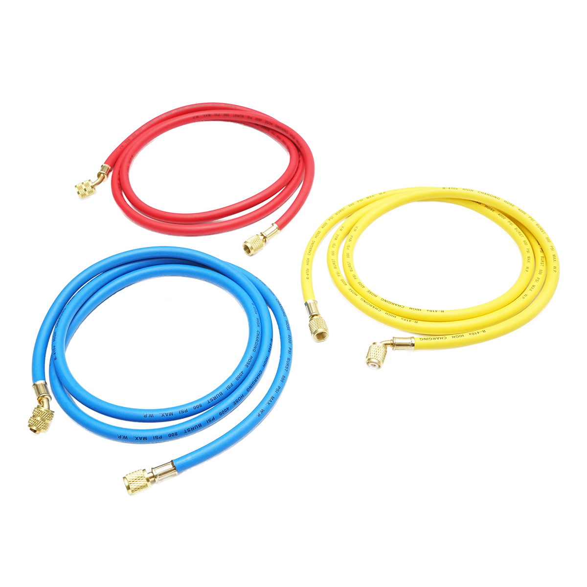 Set furtun 180 cm 3 culori pentru incarcare freon R-410a - imagine 2