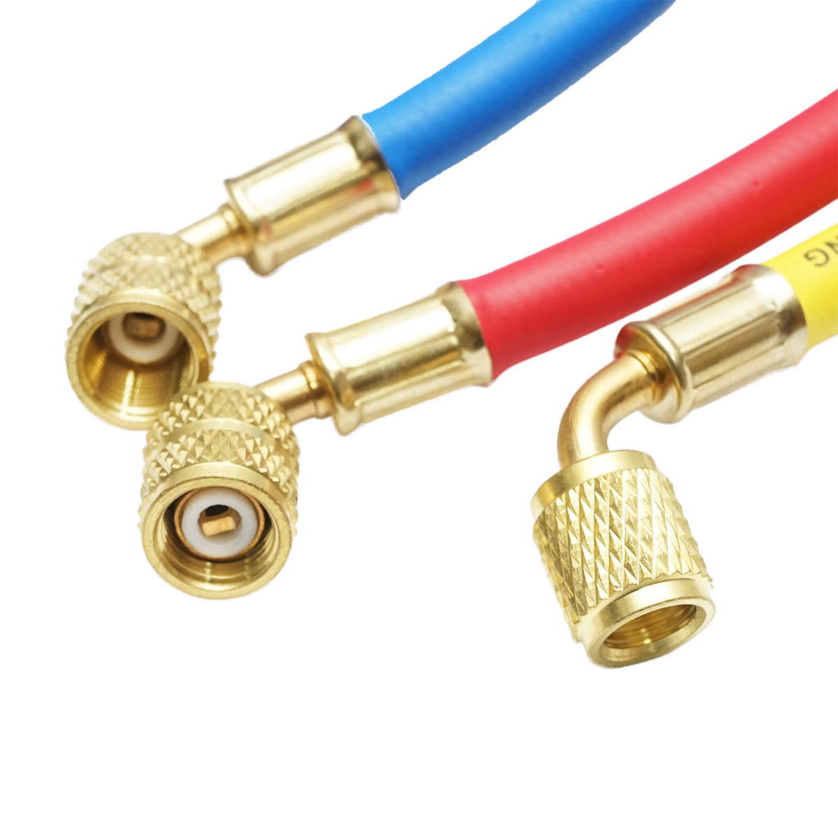 Set furtun 180 cm 3 culori pentru incarcare freon R-410a - imagine 4