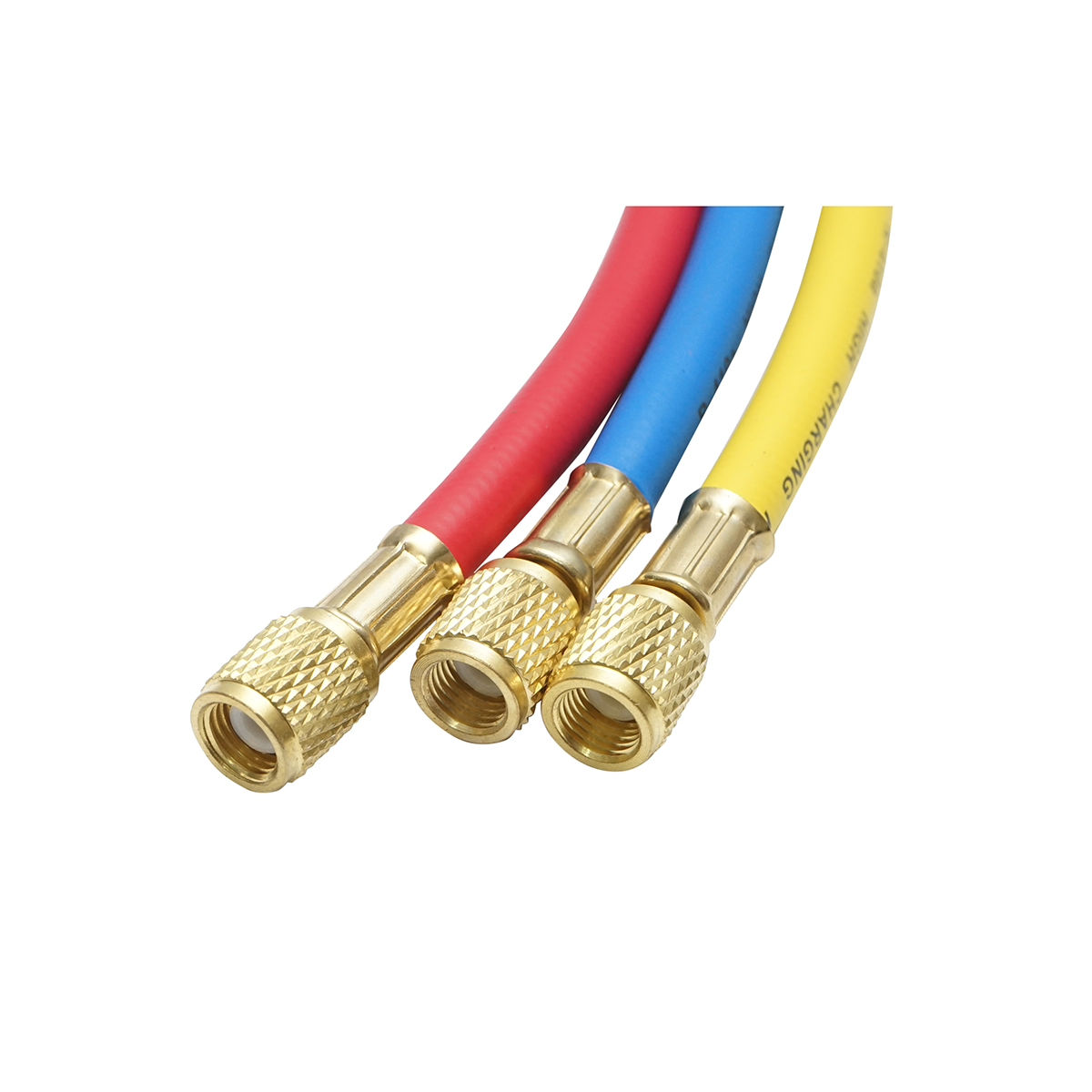 Set furtun cu robinet 90 cm 3 culori pentru incarcare freon R-410a - imagine 4