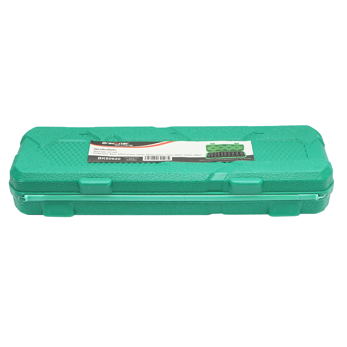 Trusa chei tubulare de impact lungi 8-24mm, patrat 1/2 inch 10 piese Breckner Germany - imagine 4