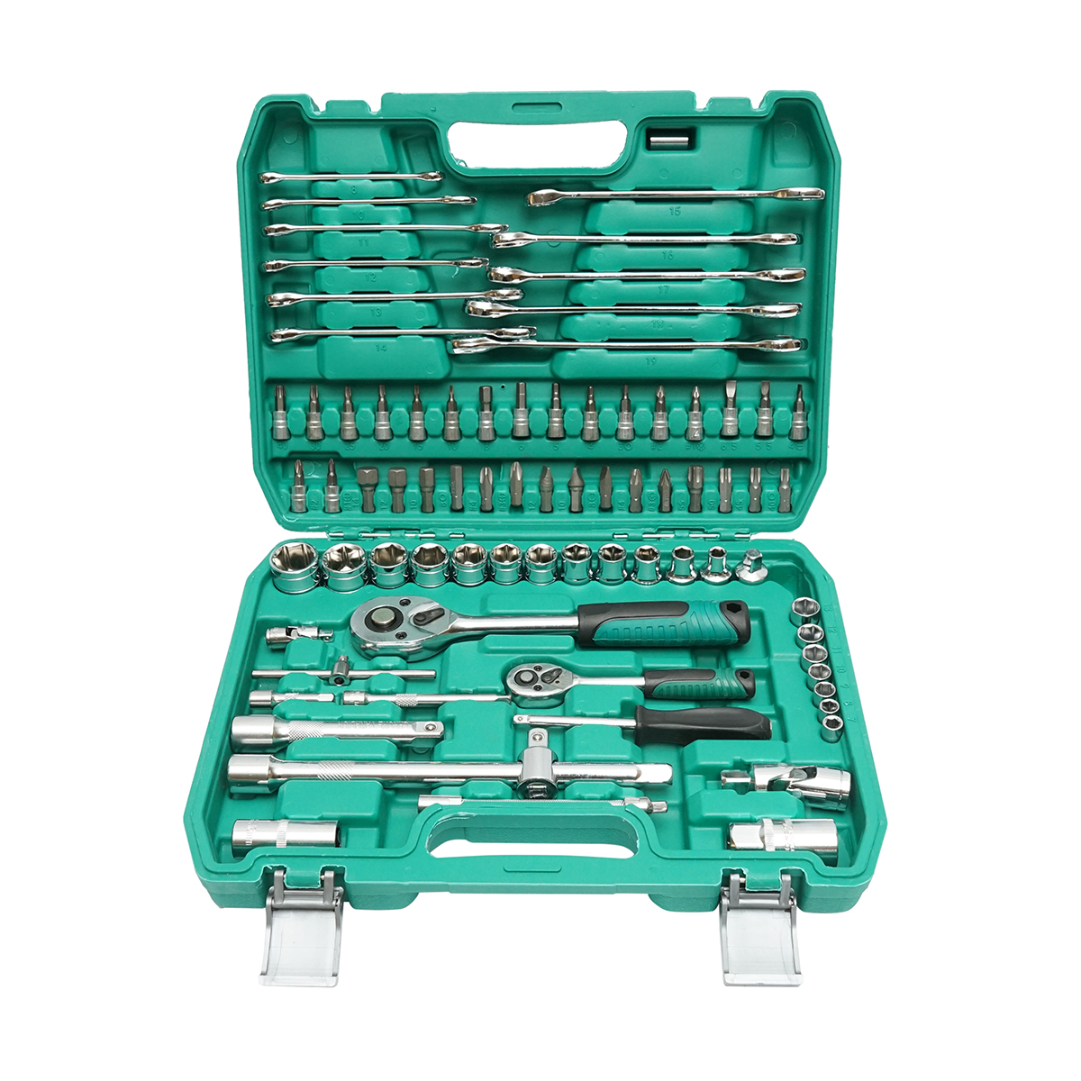 Trusa chei combinate, tubulare, fixe, torx, imbus antrenor cu clichet 78 piese Breckner Germany