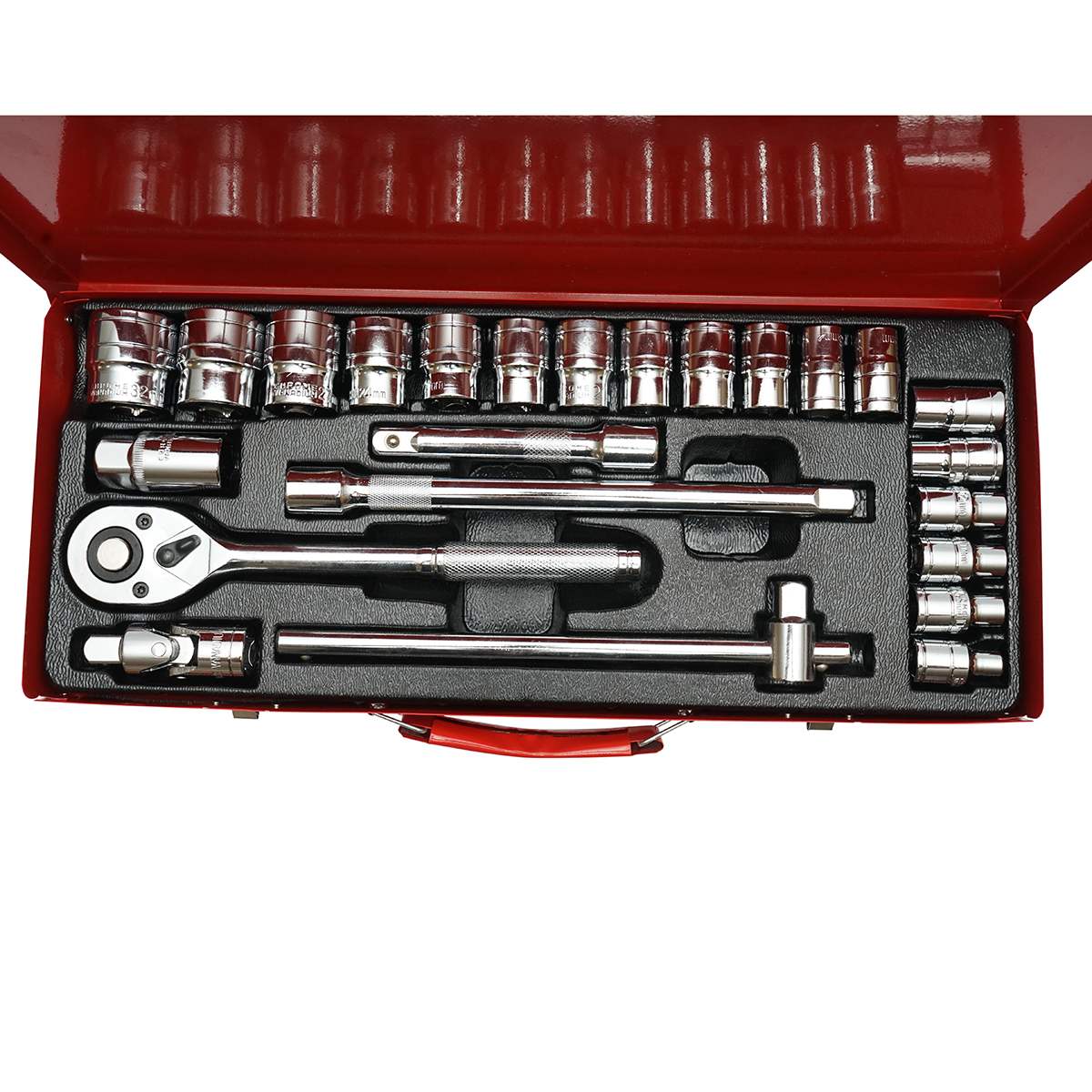 Trusa chei tubulare 8-32mm, antrenor cu clichet 1/2 inch 24 piese Breckner Germany - imagine 3