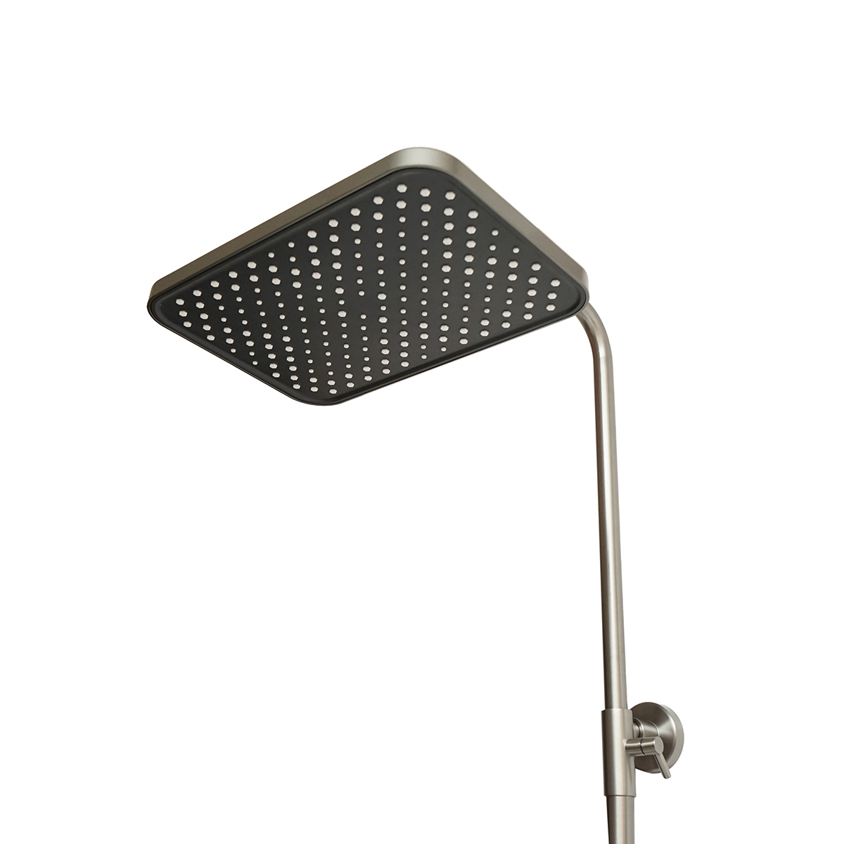 Set dus multifunctional cu termostat, afisaj digital temperatura apa, 4 functii de curgere a apei, pipa cada, dus dreptunghiular, dus de mana, dus bideu, gri - imagine 6