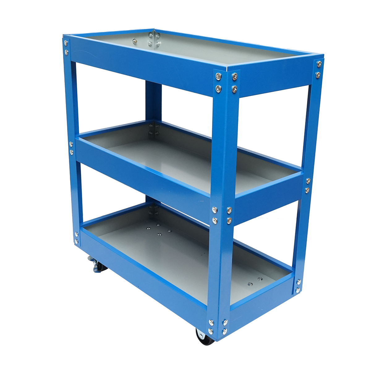 Carucior scule metalic pe roti cu 3 rafturi 510x260x575mm - imagine 5