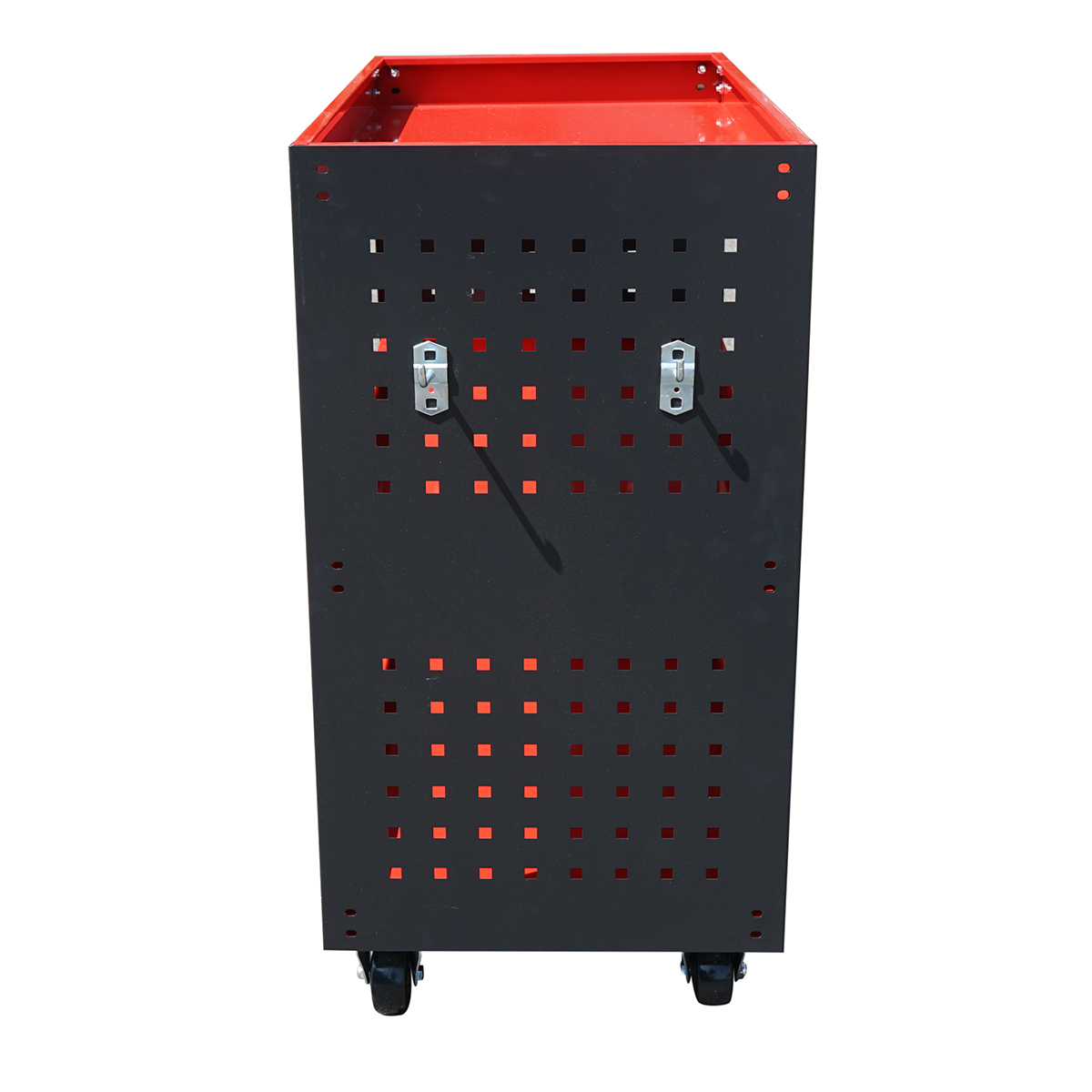 Carucior scule metalic pe roti cu 3 rafturi si suporti unelte 670x370x730mm - imagine 4