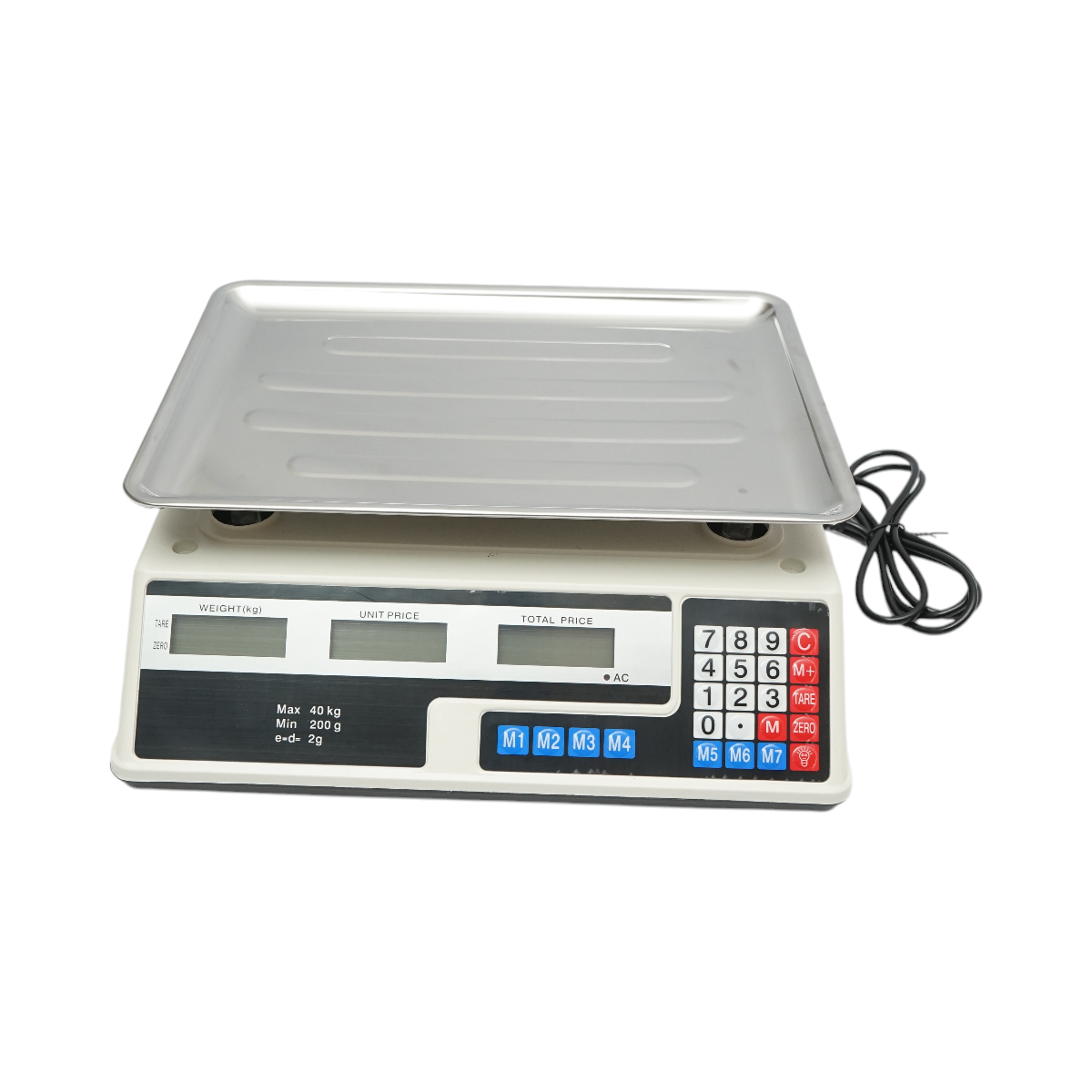 Cantar electronic cu ecran LCD, capacitate 40 Kg cu baterie 4V Breckner Germany - imagine 2
