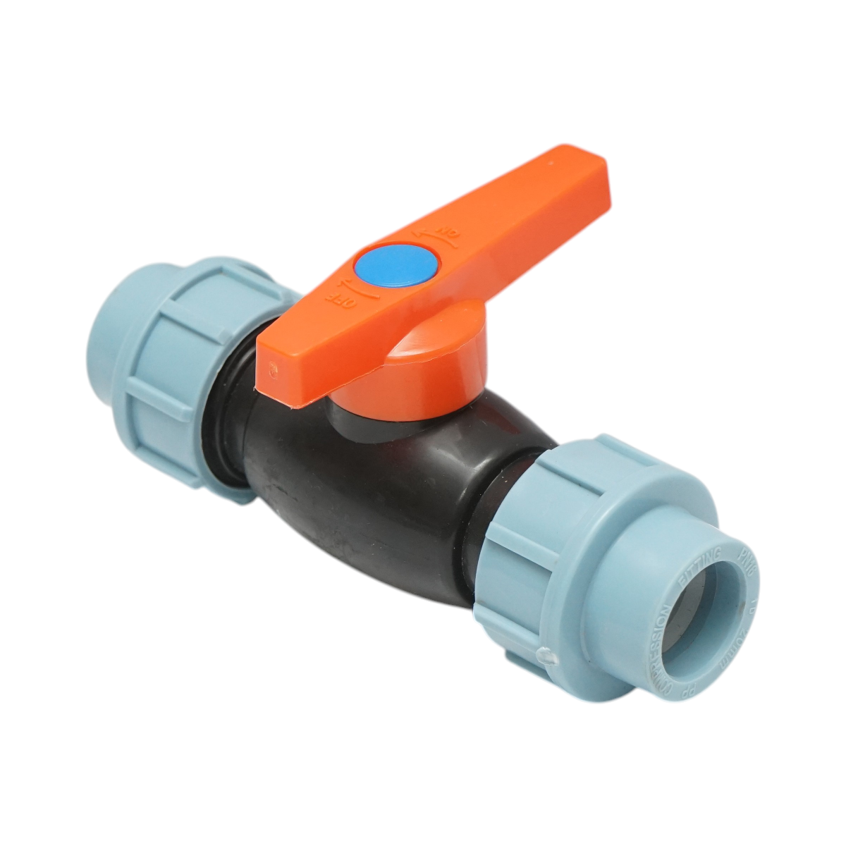Robinet mufa cu bila compresiune D20x20mm, PN16 bar pentru sisteme de irigatii - imagine 4